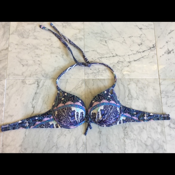 ❌SOLD❌ Victoria Secret Multi-Color Bikini Top - Picture 3 of 4